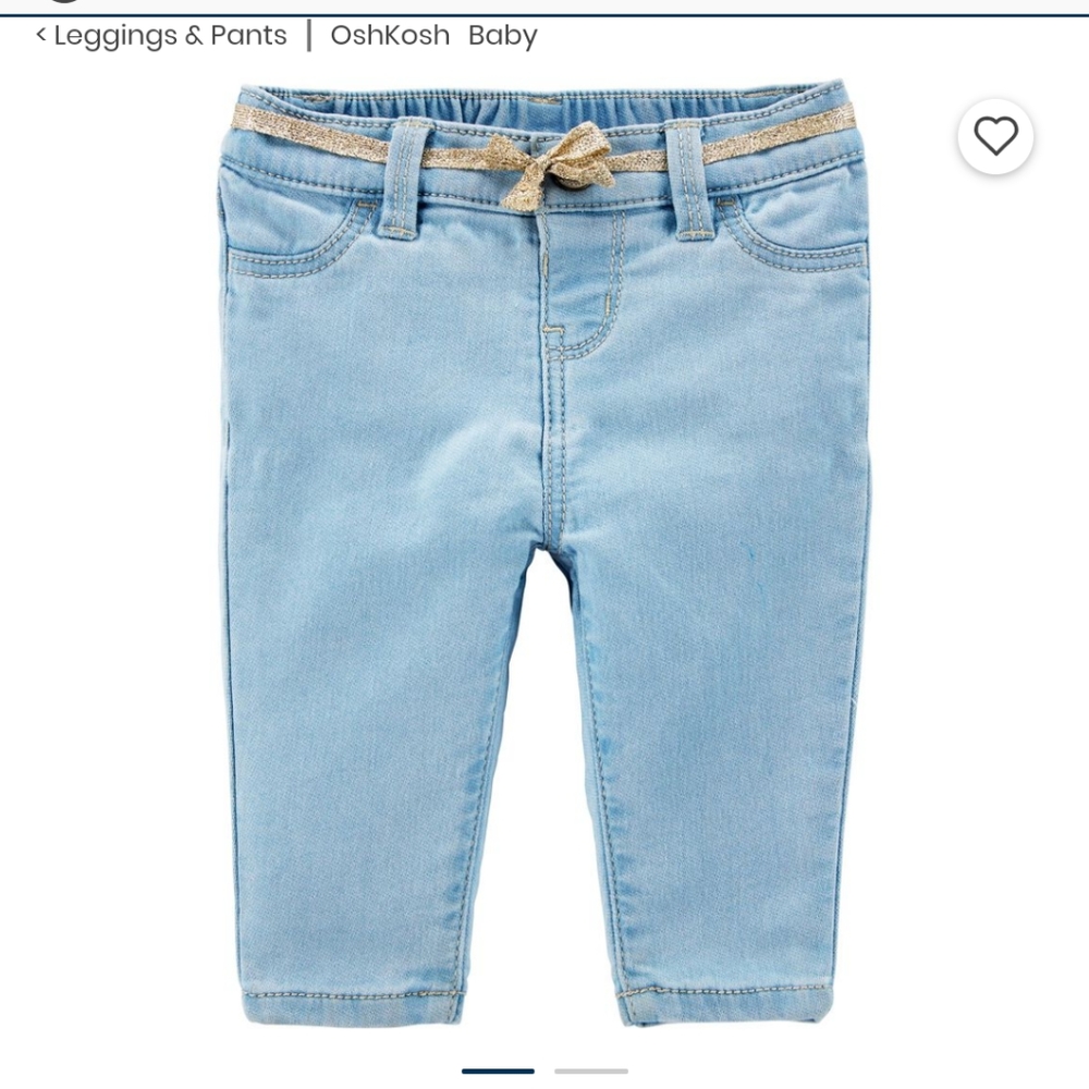 OshKosh B'gosh Knit Denim Jeans Jeggings 24M